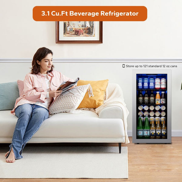 Ca'Lefort Beverage Refrigerator Cooler, 121 Can