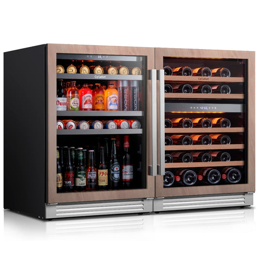 48'' Panel Ready Wine & Beverage Fridge Bundle