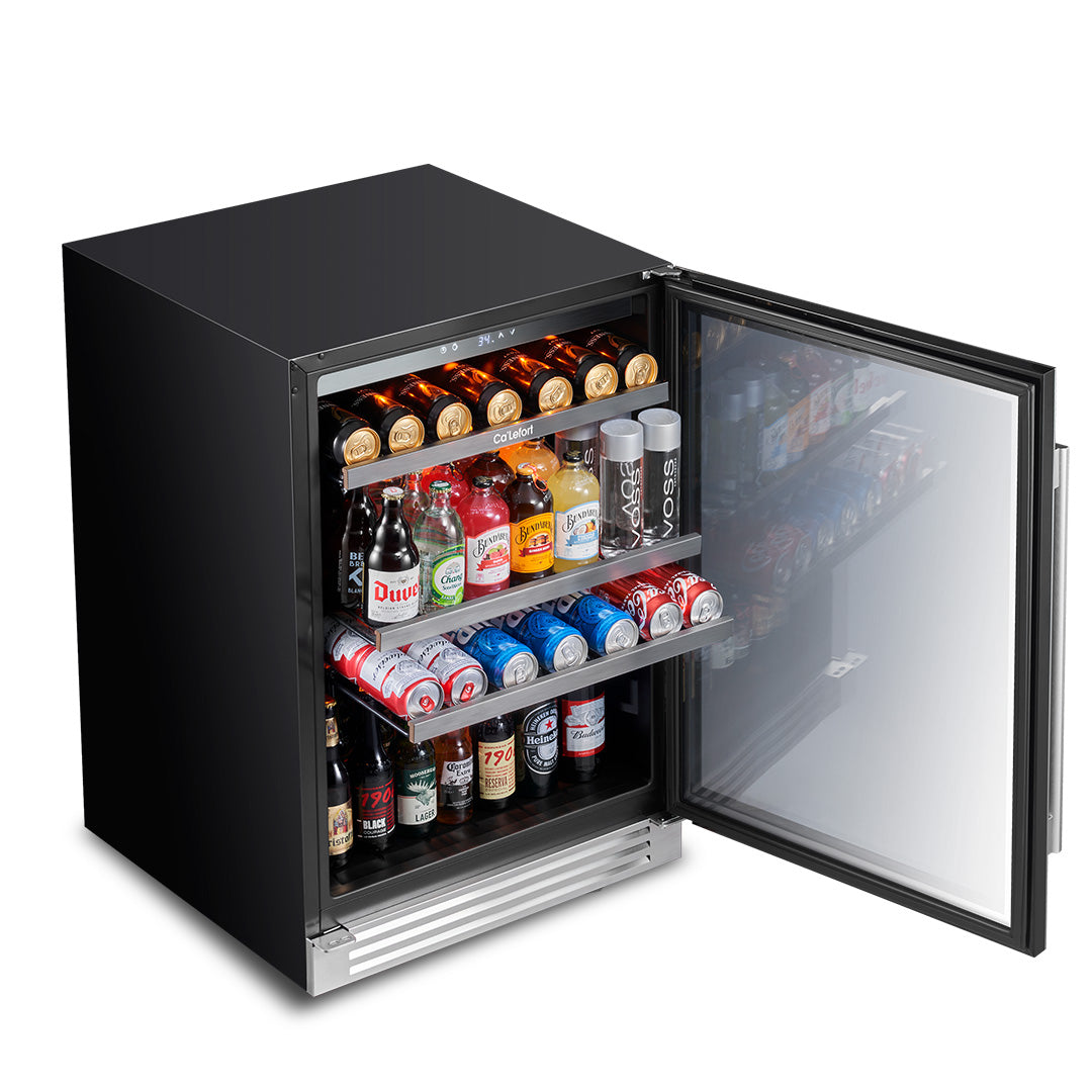 48 inch 440 Can Beverage Cooler Bundle, Built-in or Freestanding