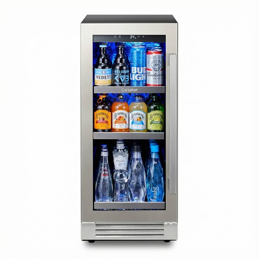 Réfrigérateur à boissons de 15 pouces pouvant contenir 100 canettes, encastrable ou autonome