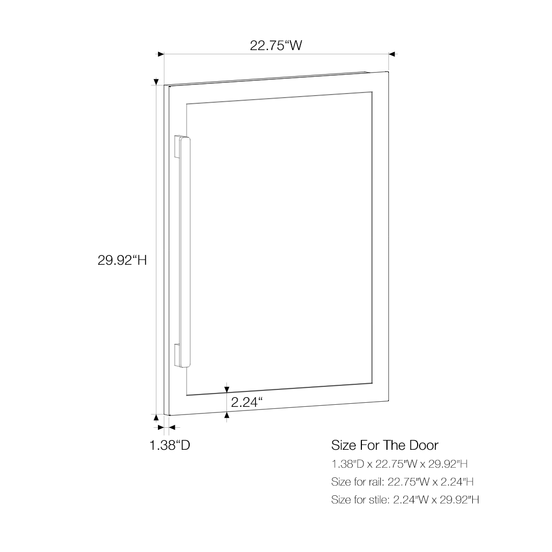 Ca'Lefort 24 inch Panel Ready Dual Zone Wine Fridge