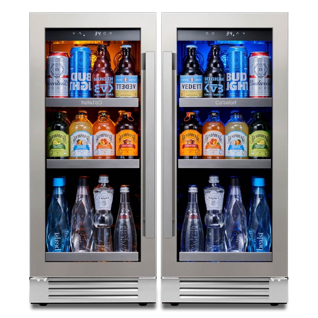 30 inch 200 Can Beverage Cooler Bundle, Built-in or Freestanding