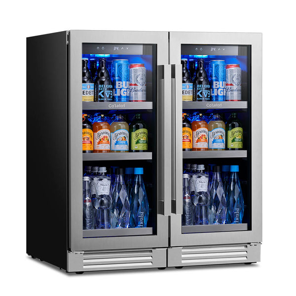 30 inch 200 Can Beverage Cooler Bundle, Built-in or Freestanding