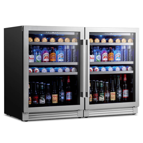 48 inch 440 Can Beverage Cooler Bundle, Built-in or Freestanding