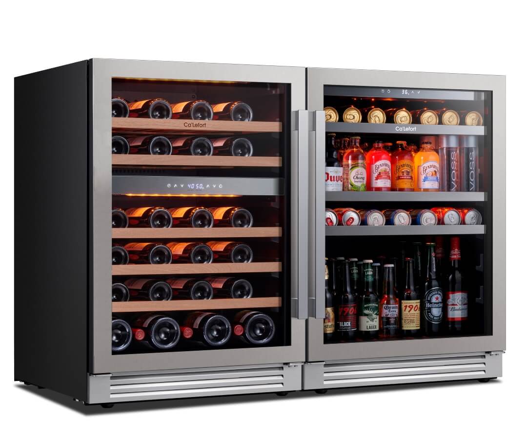 Ensemble réfrigérateur à vin et boissons 48''