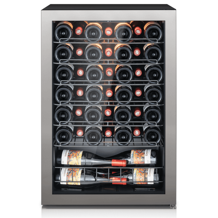 Front view of Ca'Lefort wine fridge designed for under-counter placement, keeping wine within easy reach.