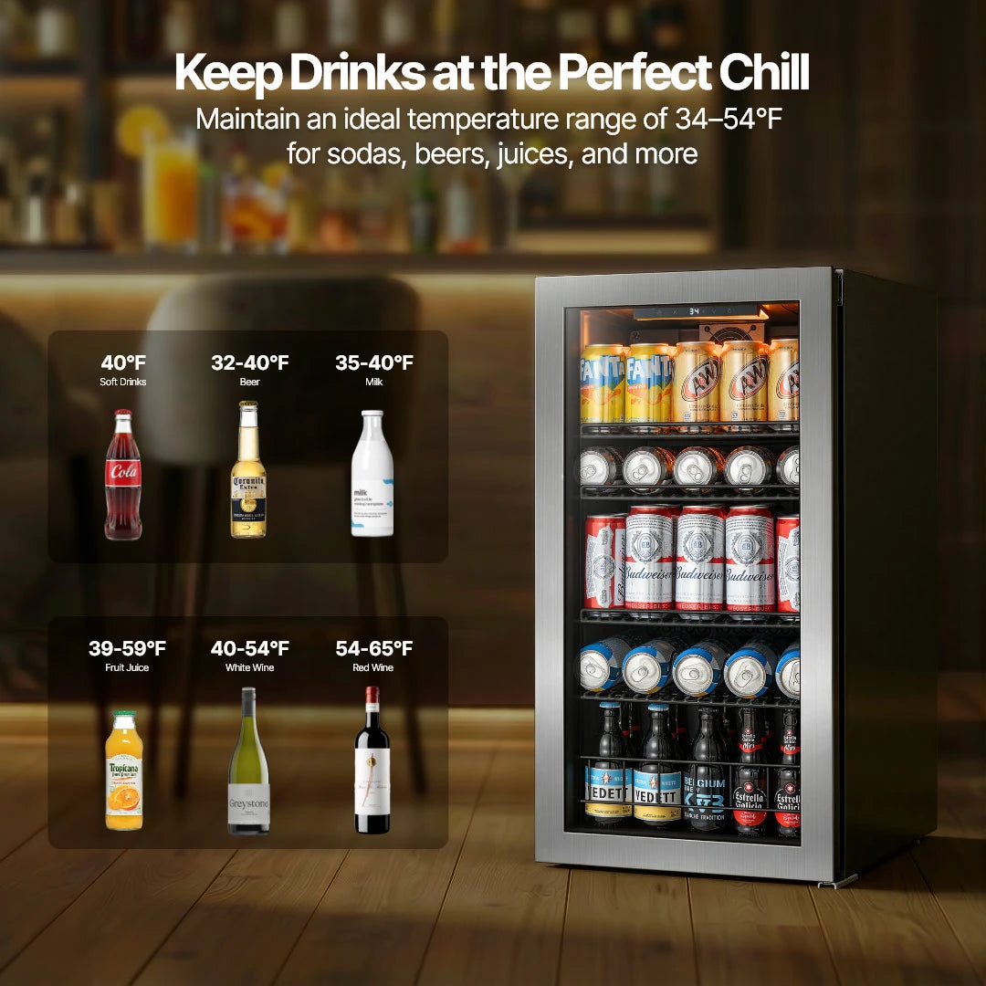 105 Can Beverage Refrigerator