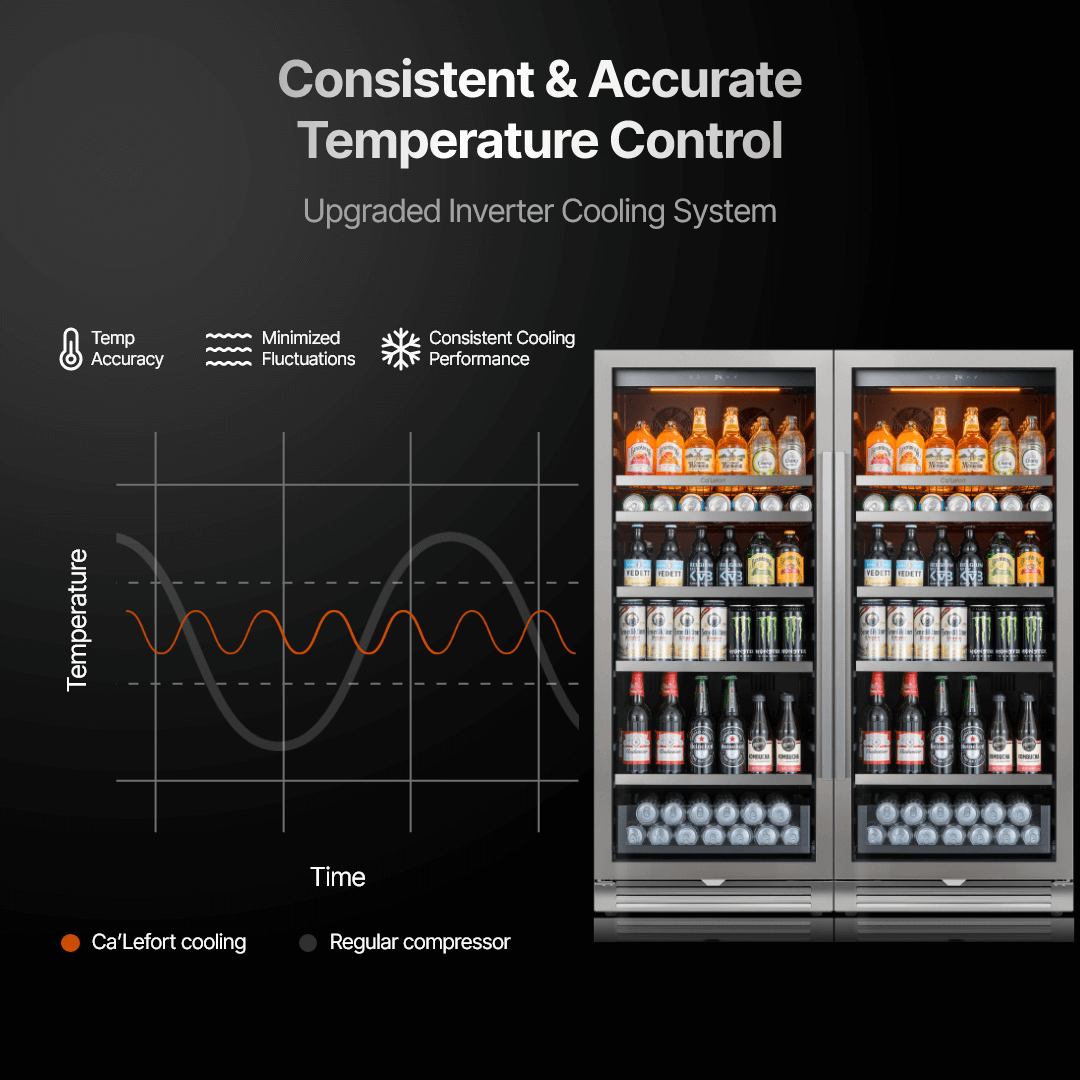 Ca'Lefort 48'' 476-Can Beverage Refrigerator Bundle