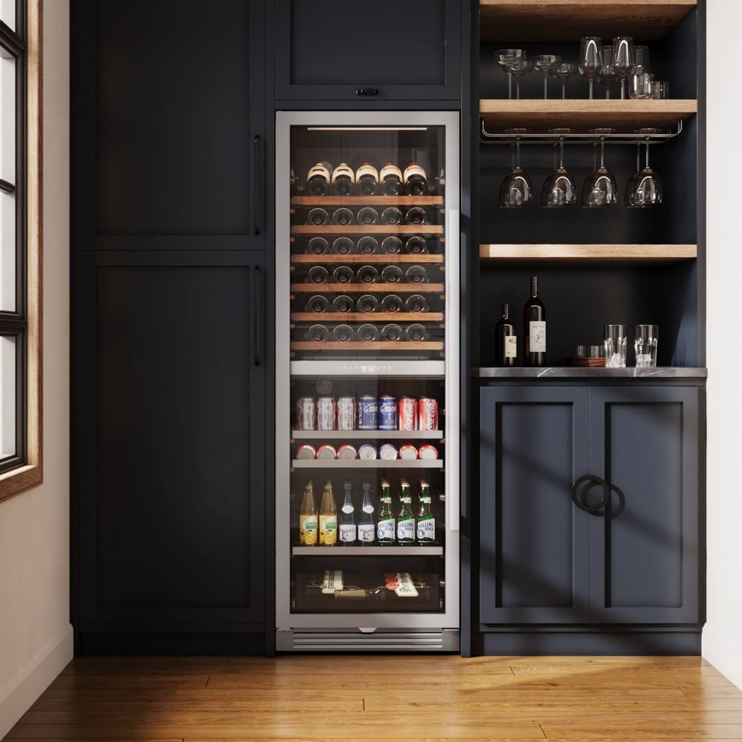 Ca'Lefort Wine and Beverage Fridge, 77 Bottles and 177 Cans