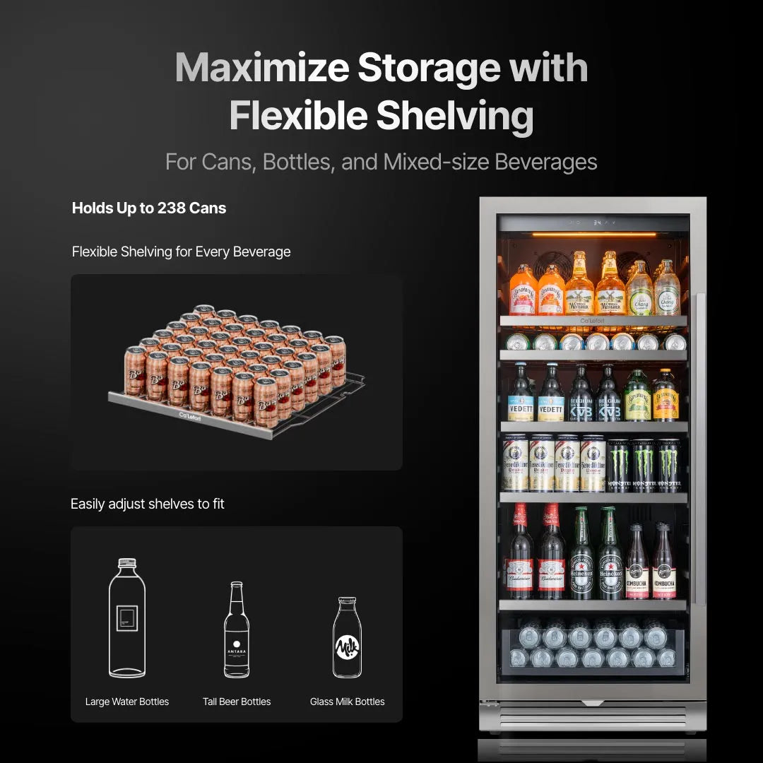 Ca'Lefort 24'' 238-Can Beverage Refrigerator