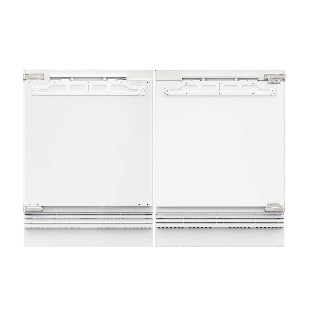 24'' Undercounter Panel Ready Refrigerator & Freezer Bundle