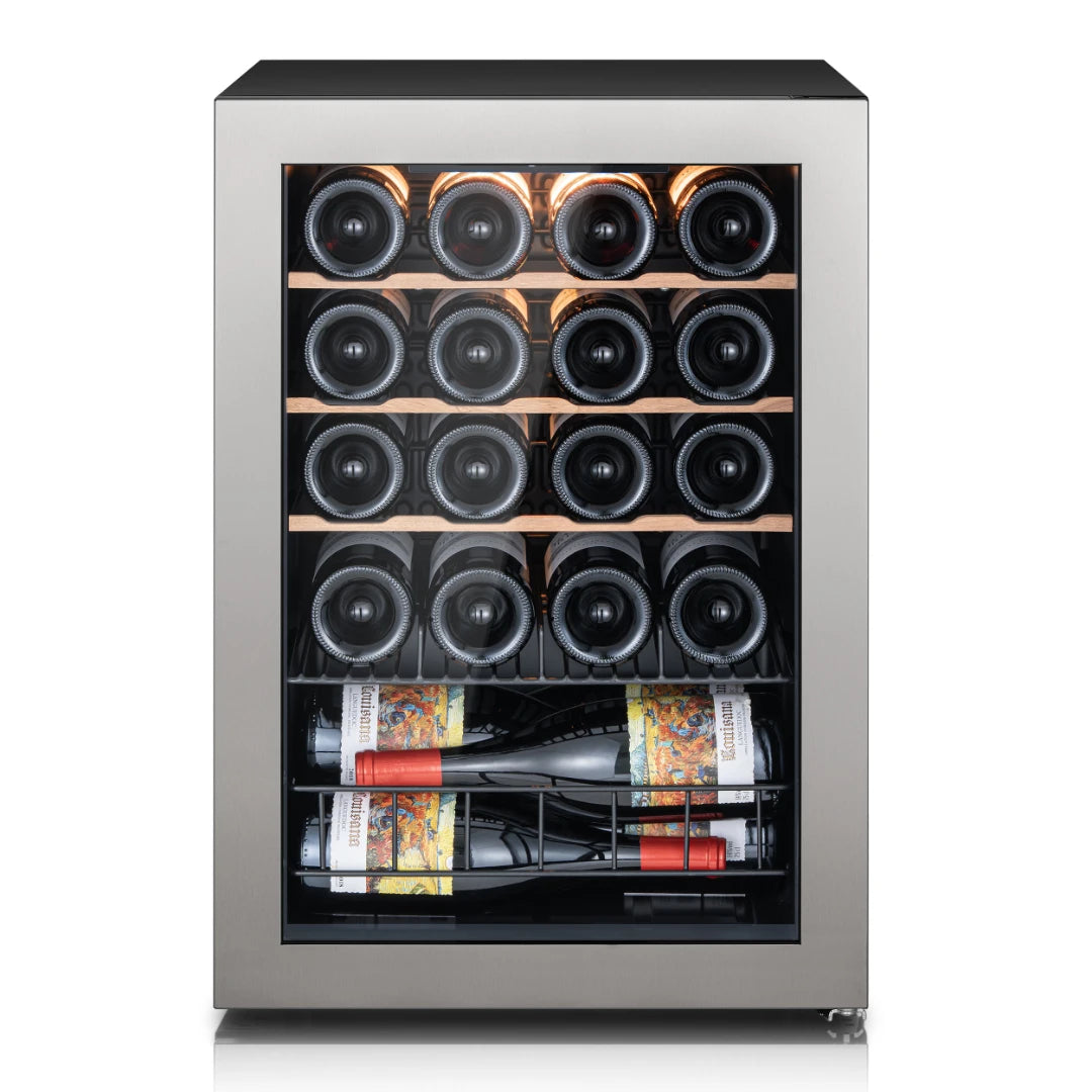 Front view of Ca'Lefort small wine fridge, designed for reliable wine storage in limited spaces