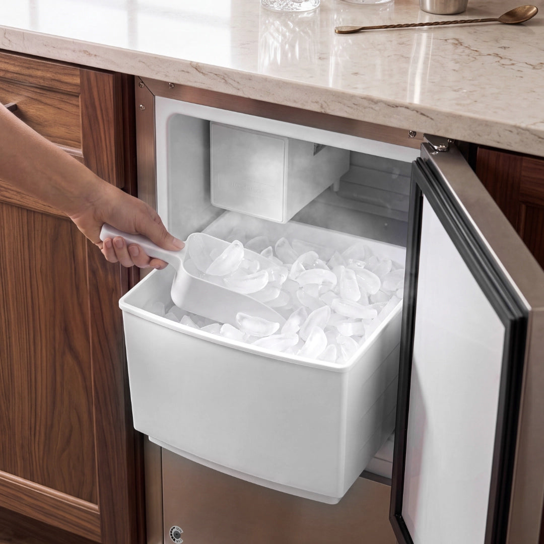 Ca'Lefort 15'' Built-In Crescent Ice Maker with Deep-Freeze Storage