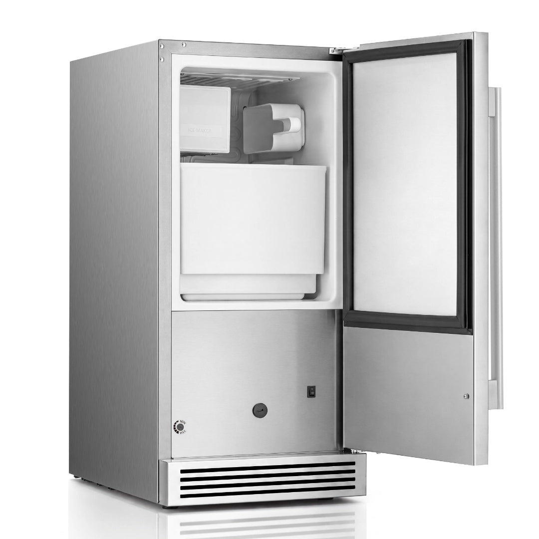Ca'Lefort 15'' Built-In Crescent Ice Maker with Deep-Freeze Storage