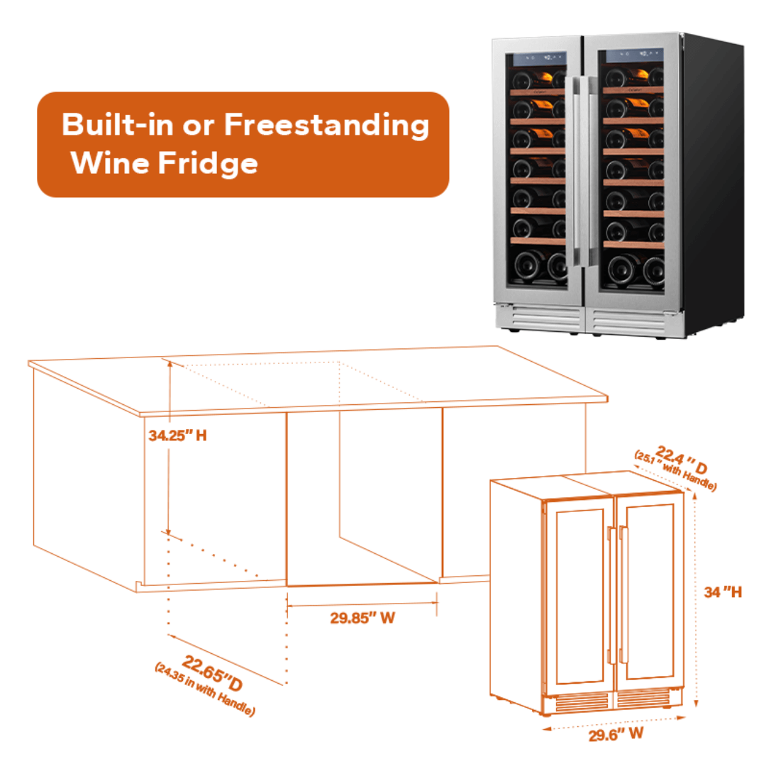 Ca'Lefort 30 inch Wine Fridge Bundle
