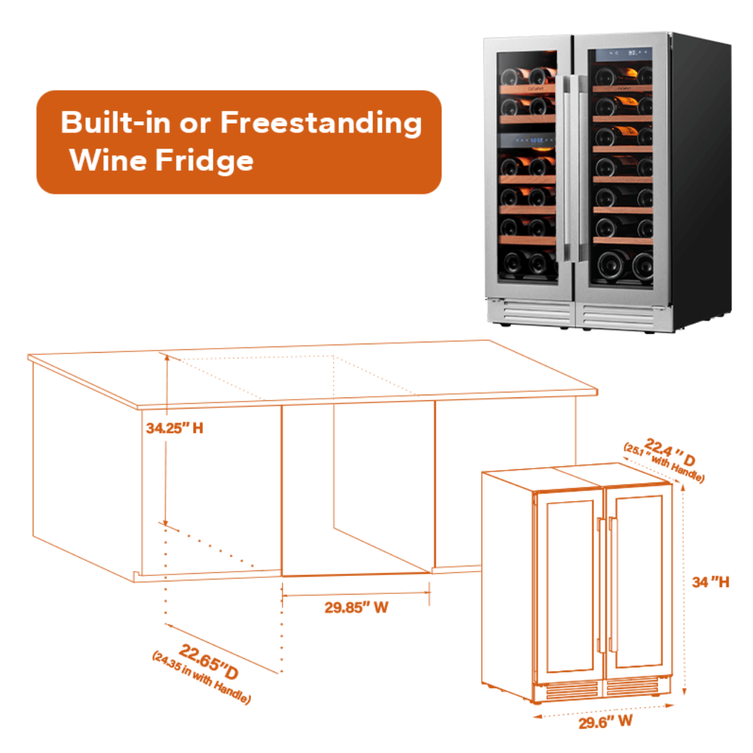 30 inch Tripe Zone Wine Fridge Bundle