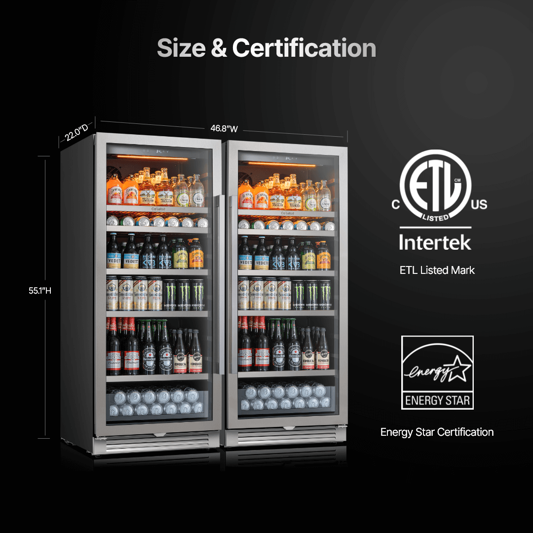 Ca'Lefort 48'' 756-Can Beverage Refrigerator Bundle