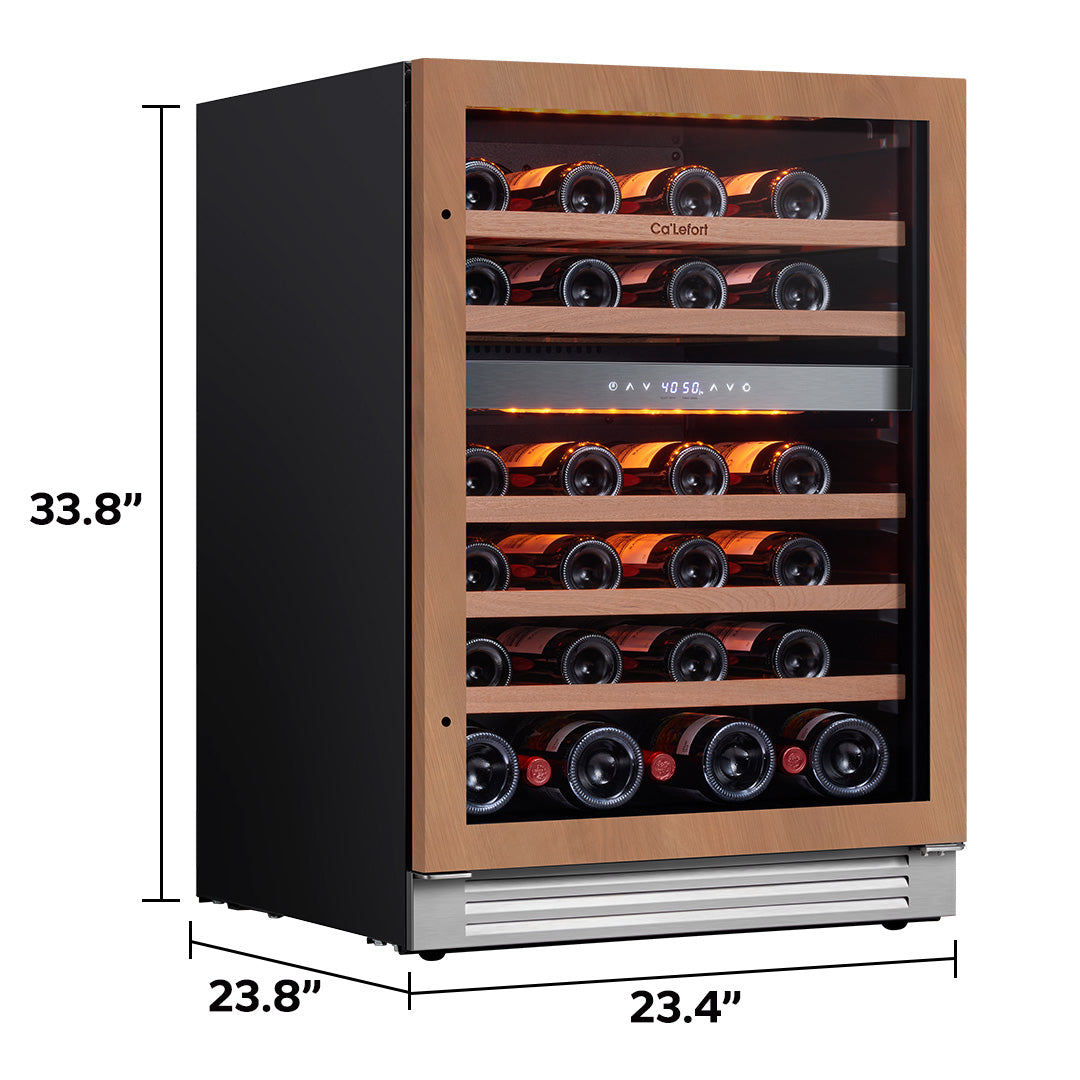 Ca'Lefort 24 inch Panel Ready Dual Zone Wine Fridge