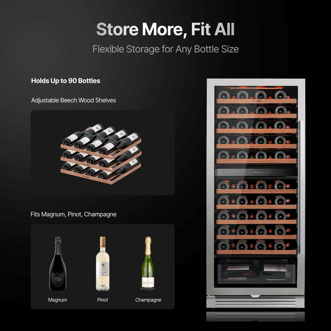 Ca'Lefort 24'' 90-Bottle Dual Zone Wine Fridge