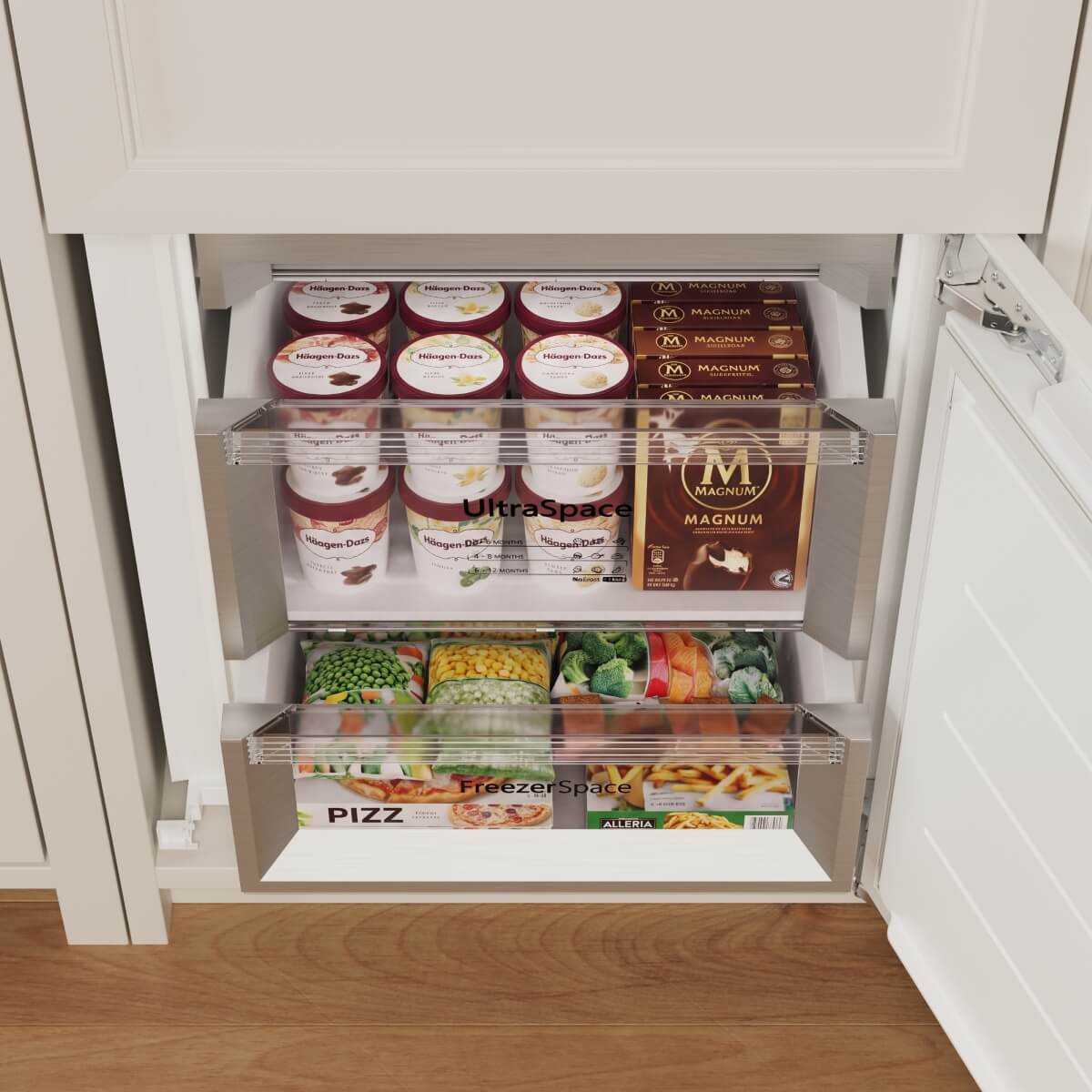 22’’ Panel Ready Refrigerator with Bottom Freezer