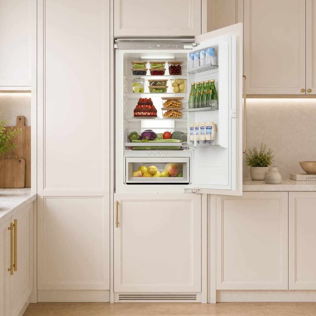 22’’ Panel Ready Refrigerator with Bottom Freezer