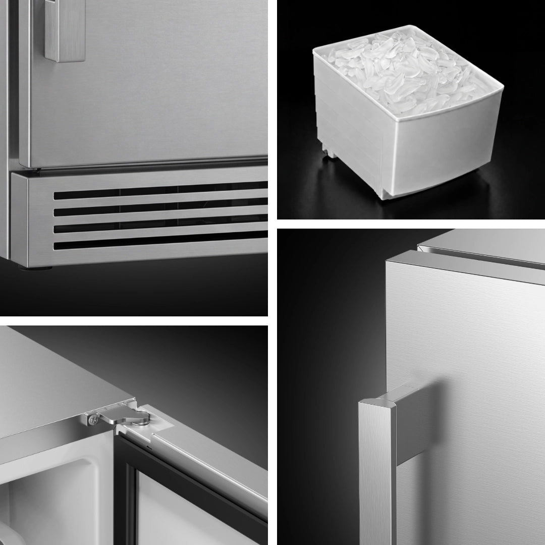 Ca'Lefort 15'' Built-In Crescent Ice Maker with Deep-Freeze Storage