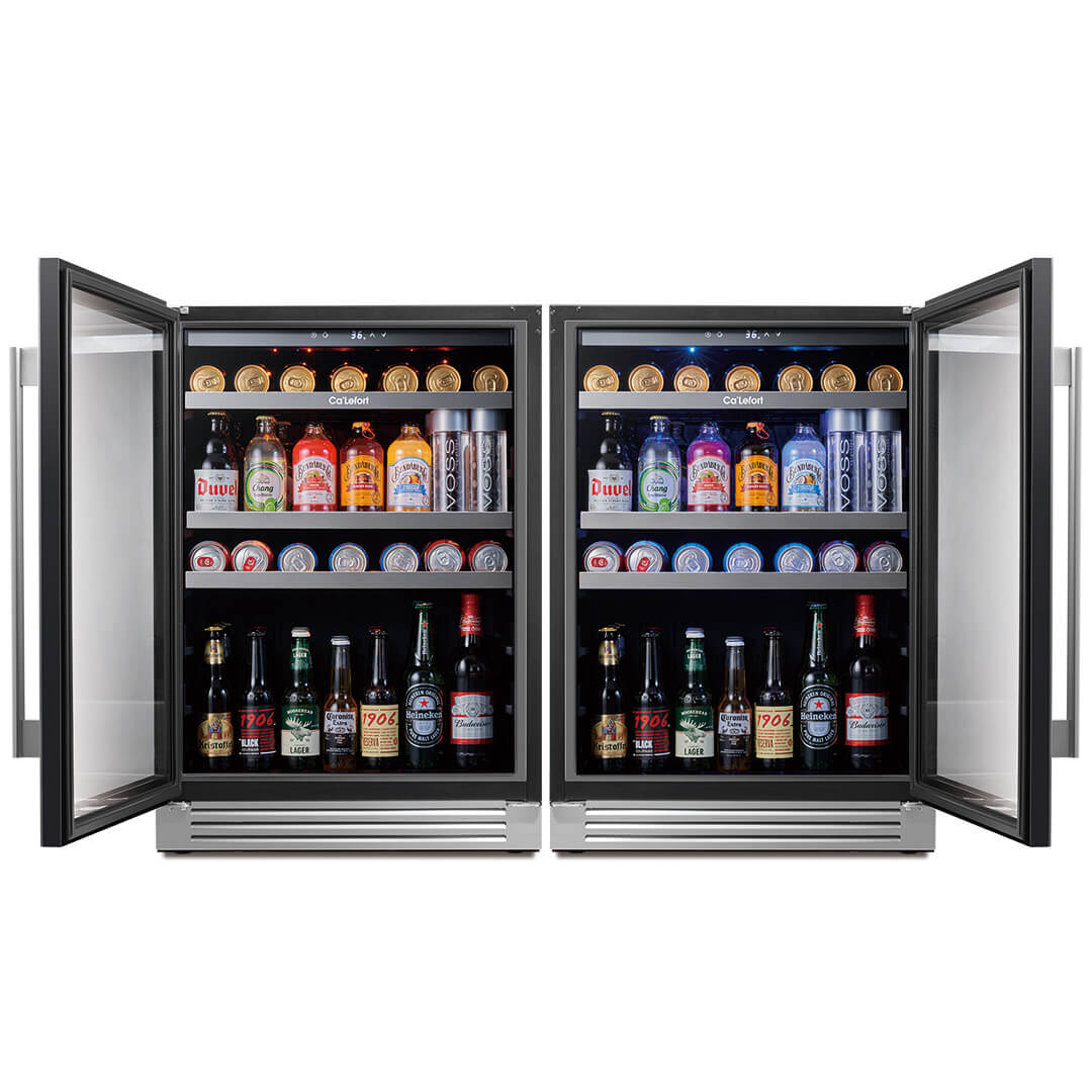 48 inch 440 Can Beverage Cooler Bundle, Built-in or Freestanding