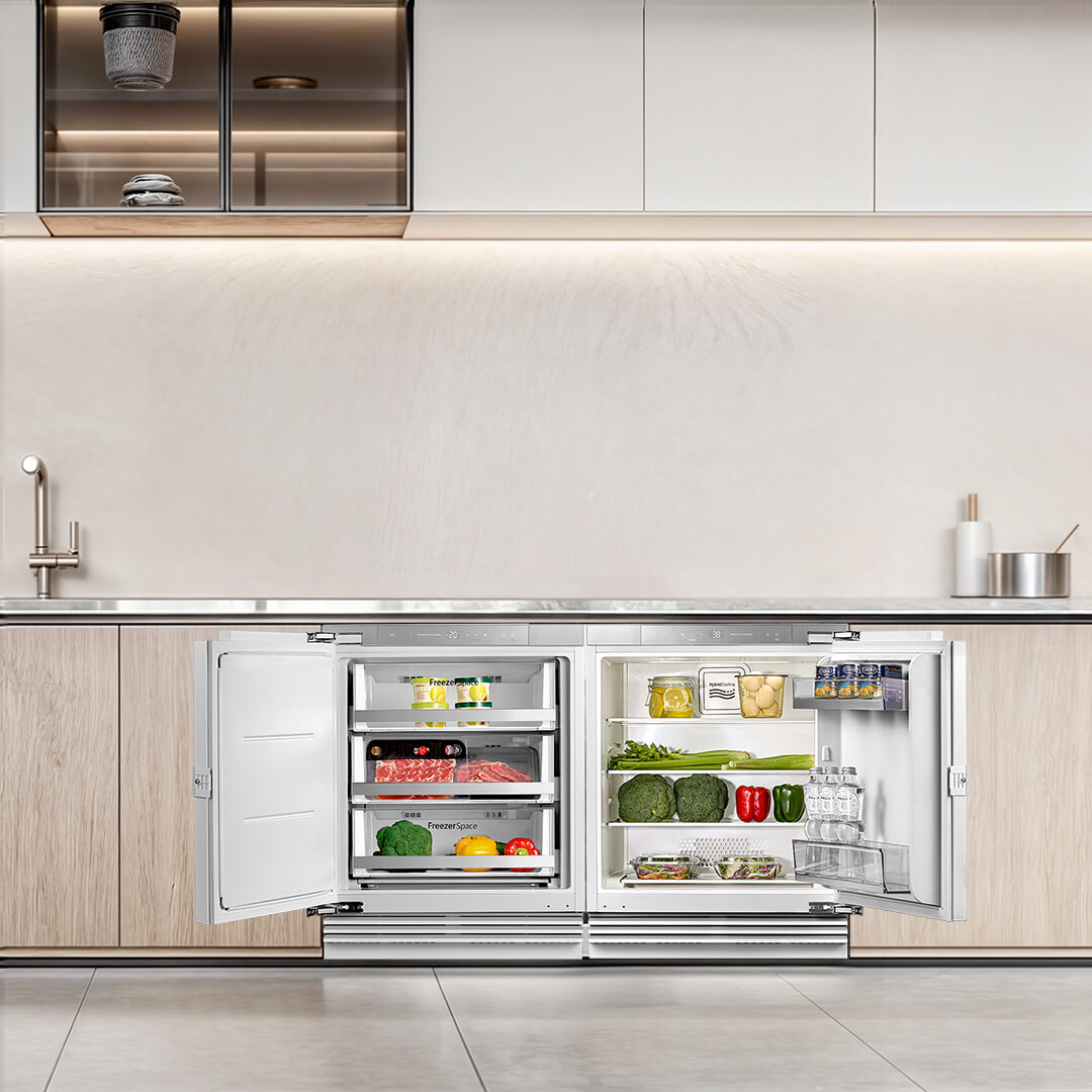 24'' Undercounter Panel Ready Refrigerator & Freezer Bundle