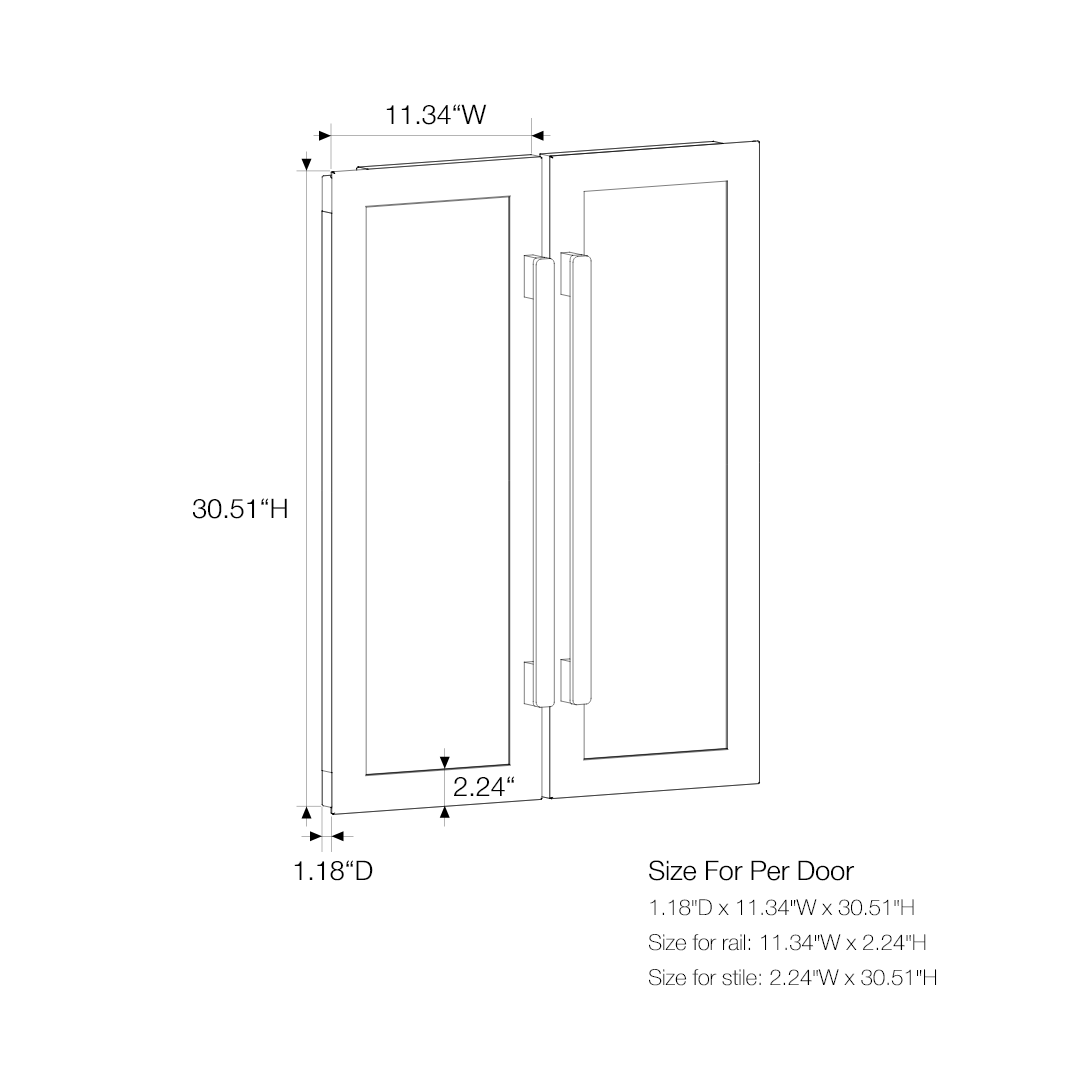 24'' Panel Ready Wine and Beverage Fridge