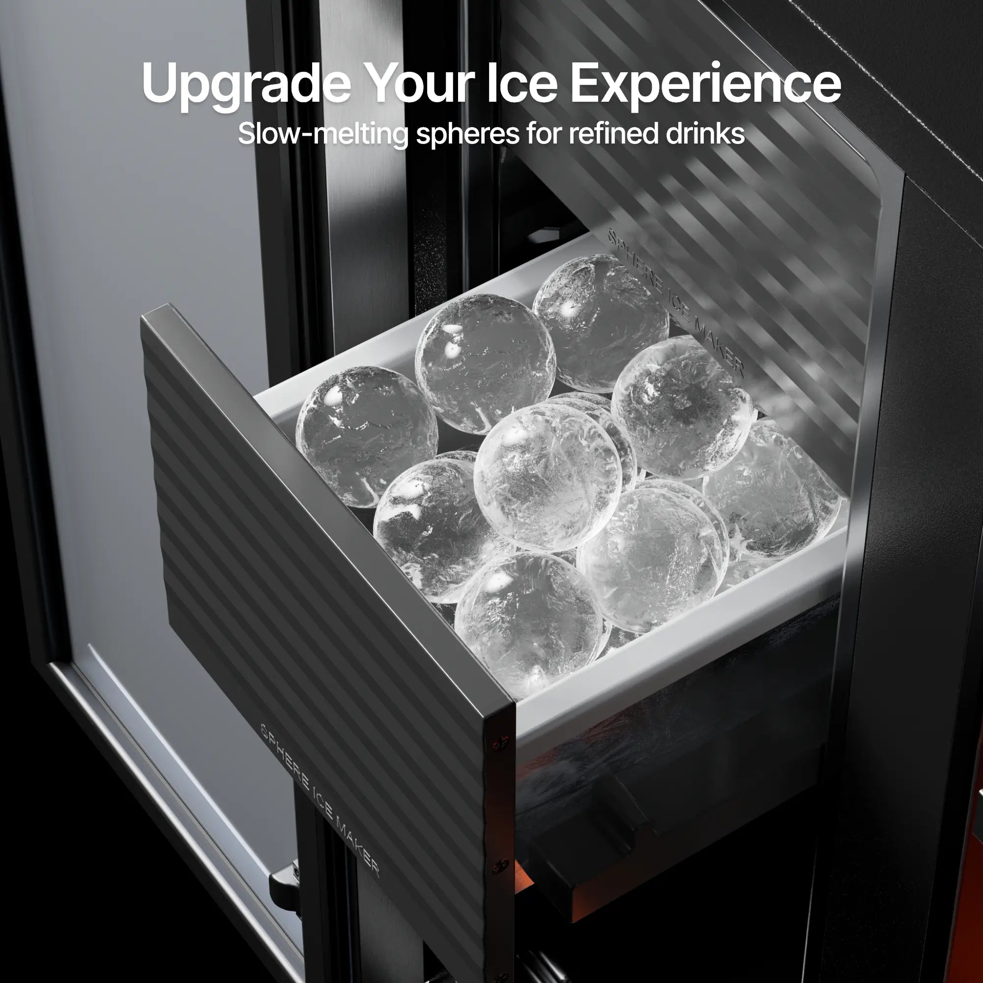 Ca'Lefort 3-in-1 Beverage  Refrigerator with Sphere Ice Maker