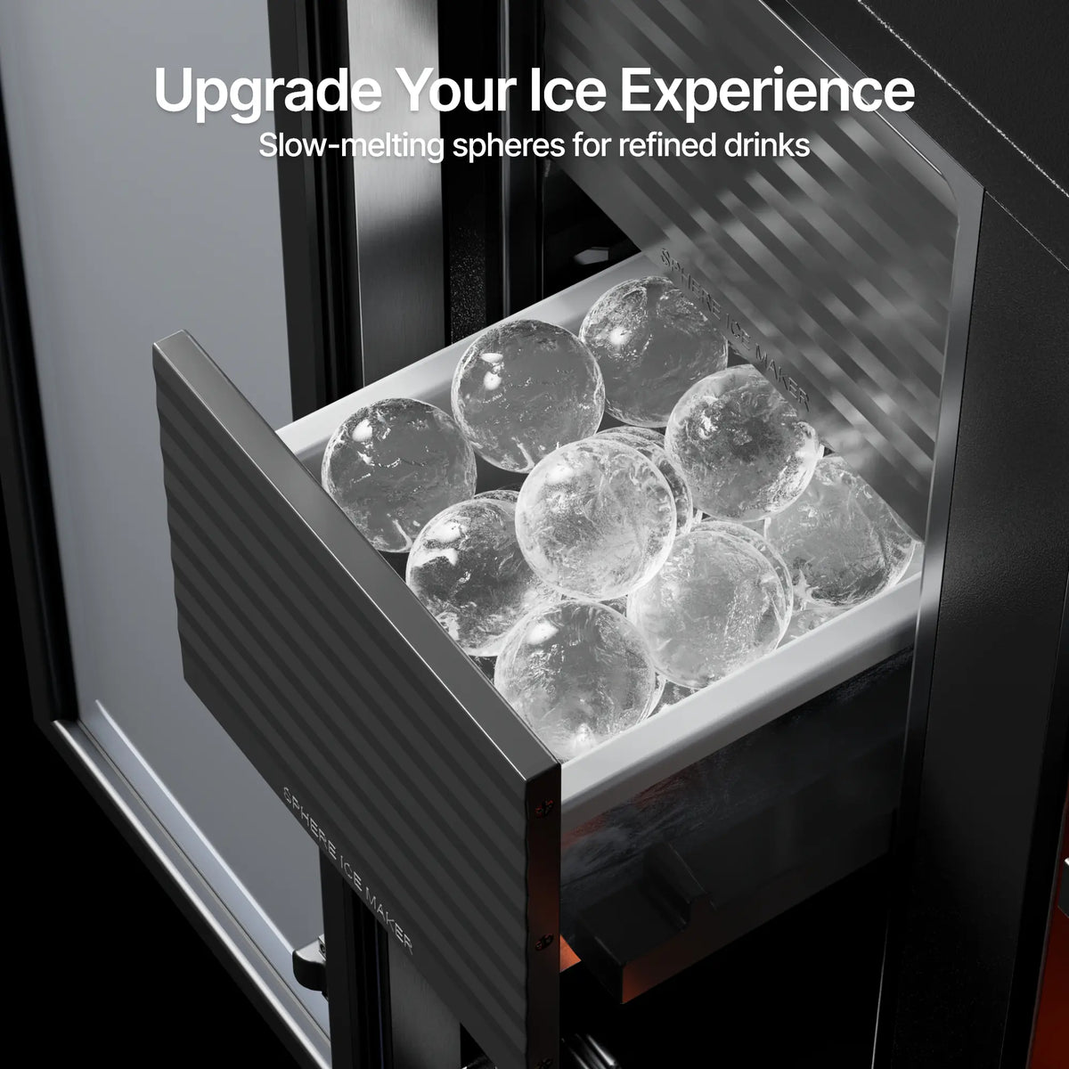 Ca'Lefort 3-in-1 Beverage  Refrigerator with Sphere Ice Maker