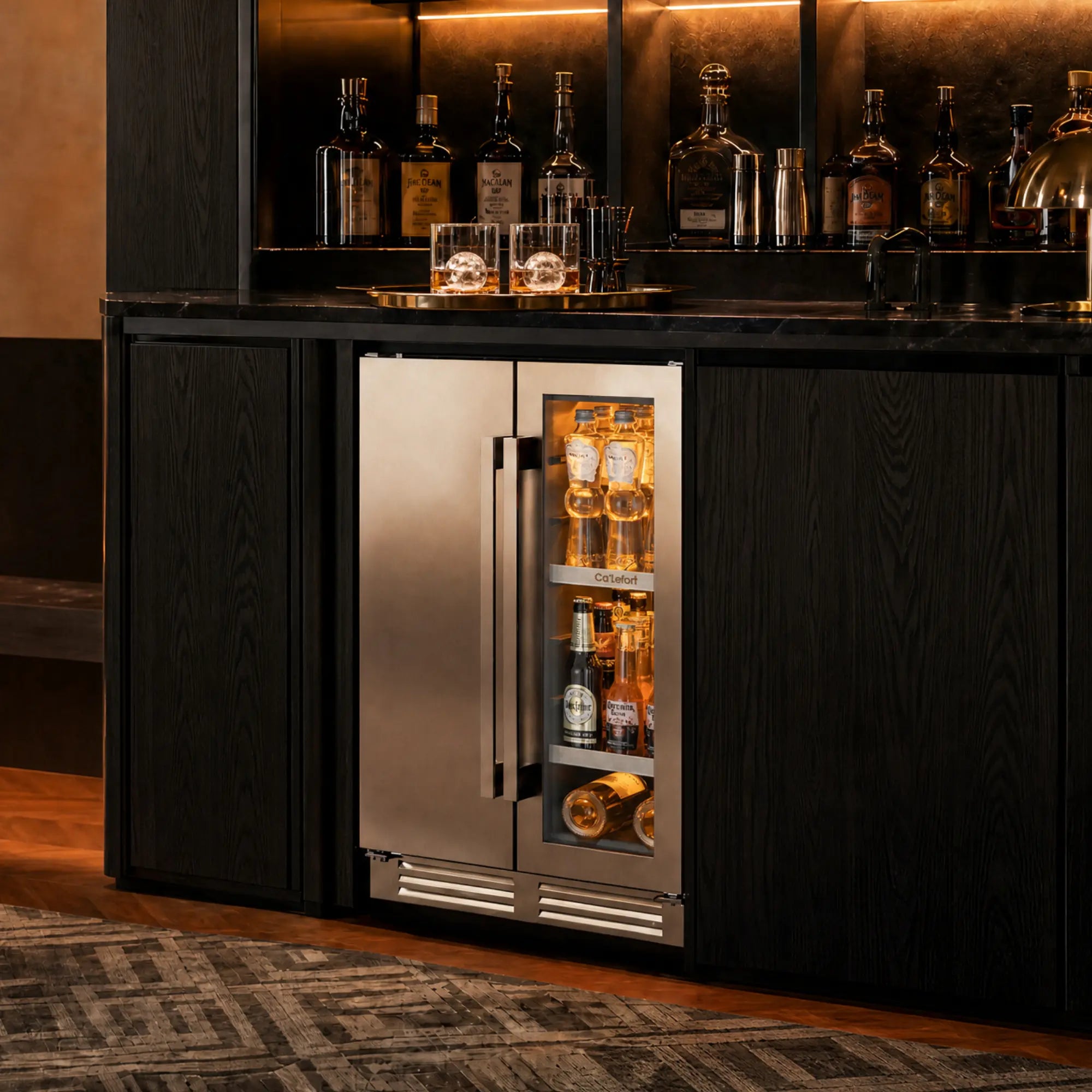 Ca'Lefort 3-in-1 Beverage  Refrigerator with Sphere Ice Maker