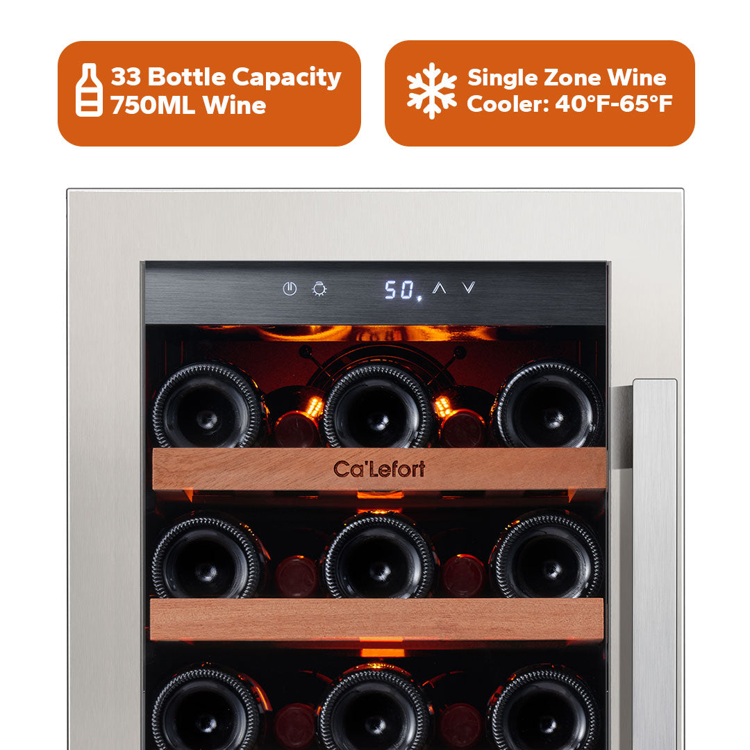 30'' Wine and Beverage Fridge Combo, Undercounter or Freestanding