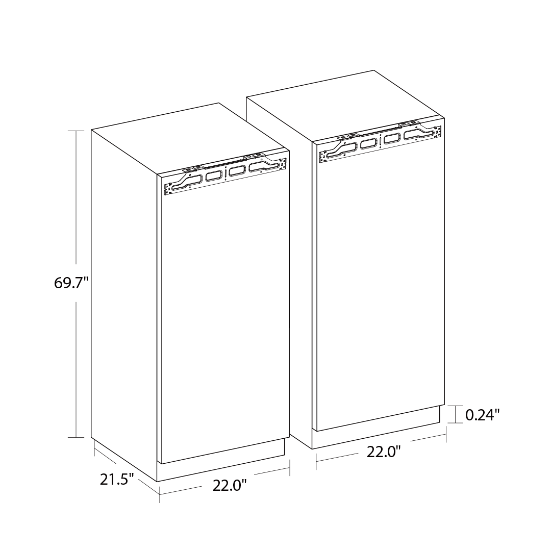 22’’ Panel Ready Refrigerator