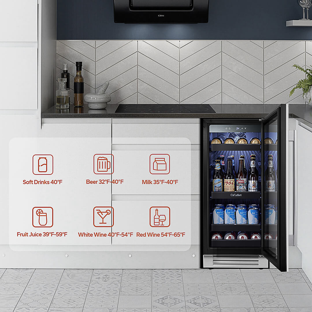 15 Inch Panel Ready Beverage Fridge