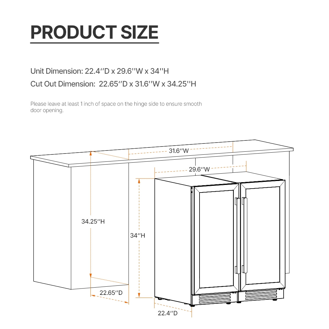 30 inch Panel Ready Beverage Fridge Bundle