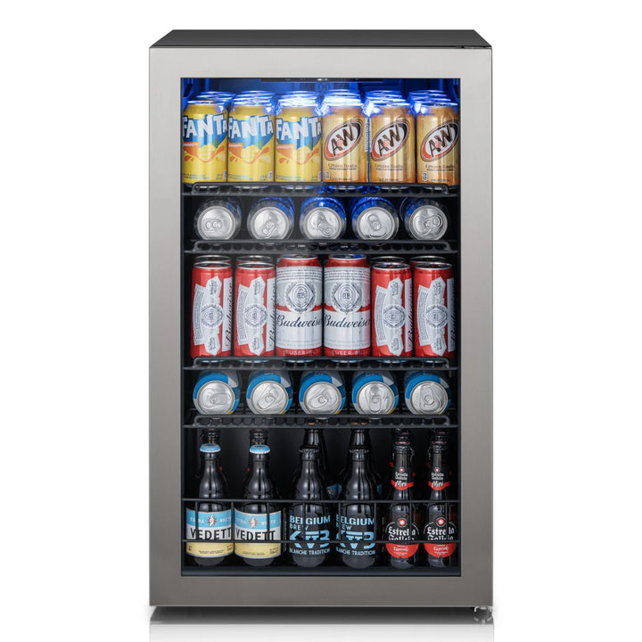 Front view of Ca'Lefort under-cabinet beverage fridge, designed to fit seamlessly beneath kitchen counters for efficient space utilization.
