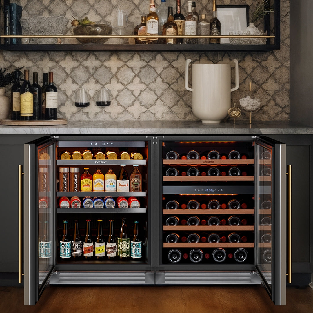 48'' Panel Ready Wine & Beverage Fridge Bundle