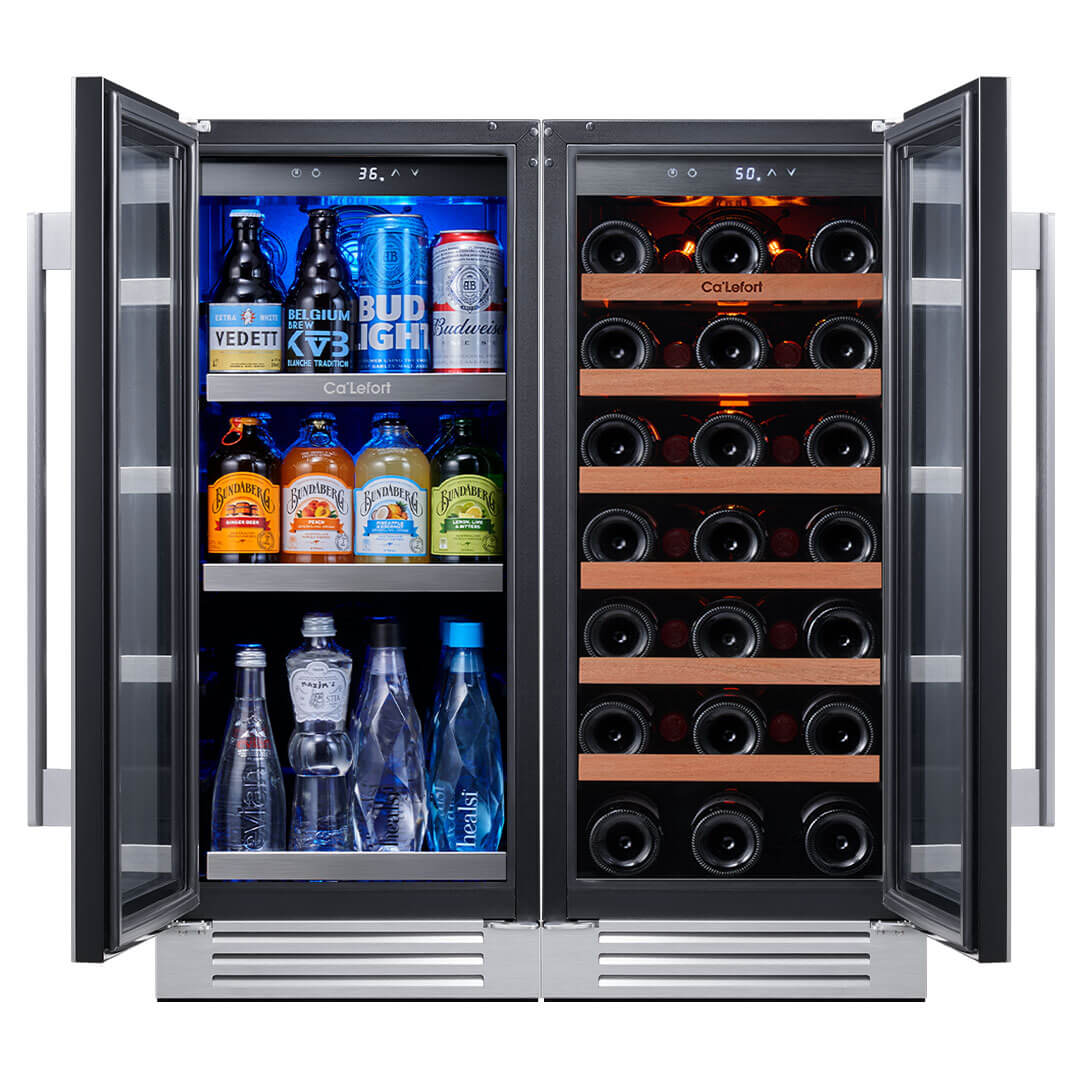 30'' Wine and Beverage Fridge Combo, Undercounter or Freestanding