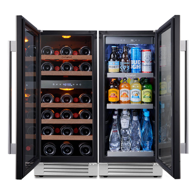 30 Wine And Beverage Fridge Bundle By Calefort Bulit In And Freestanding 5415