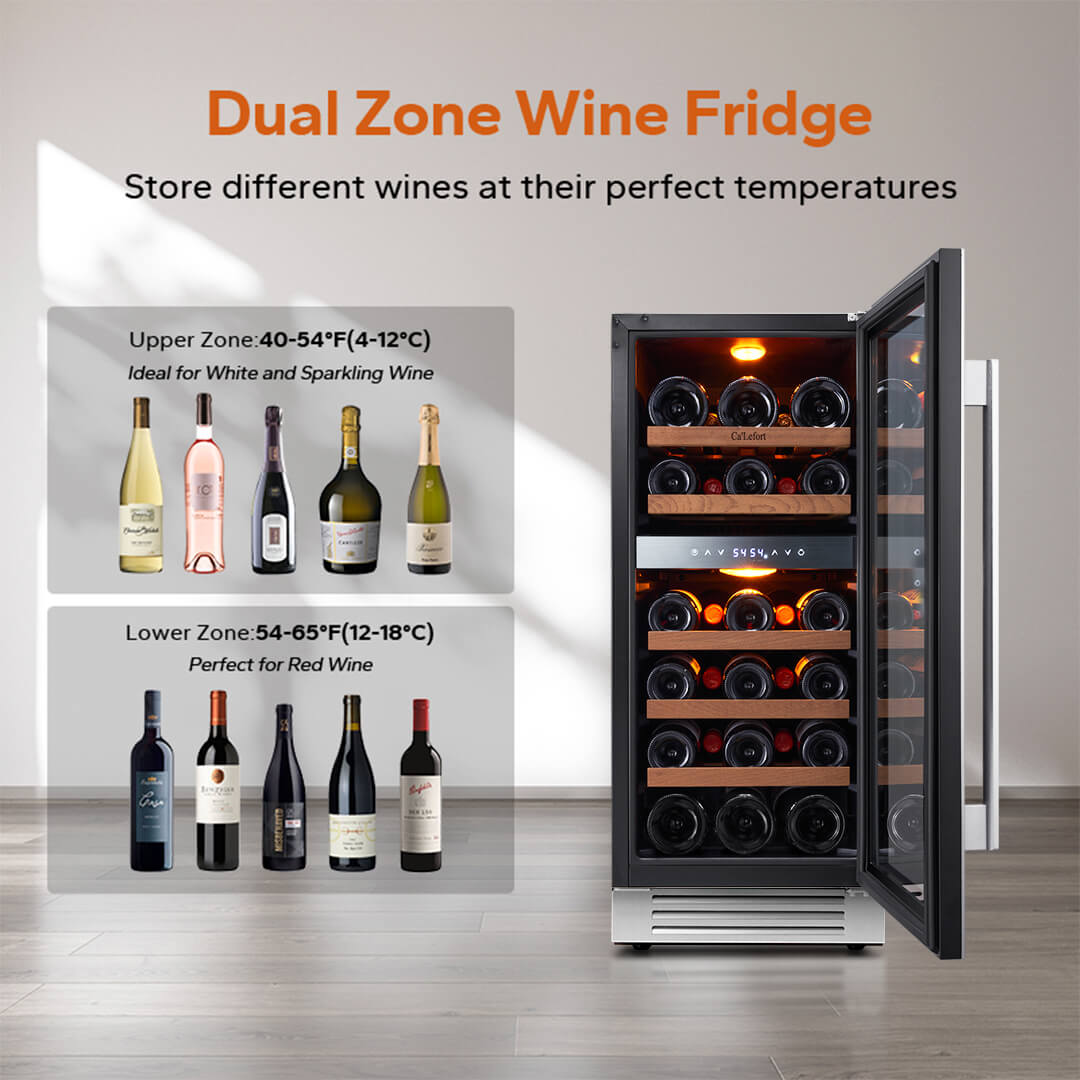 Ca'Lefort 15 inch Panel Ready Dual Zone Wine Fridge