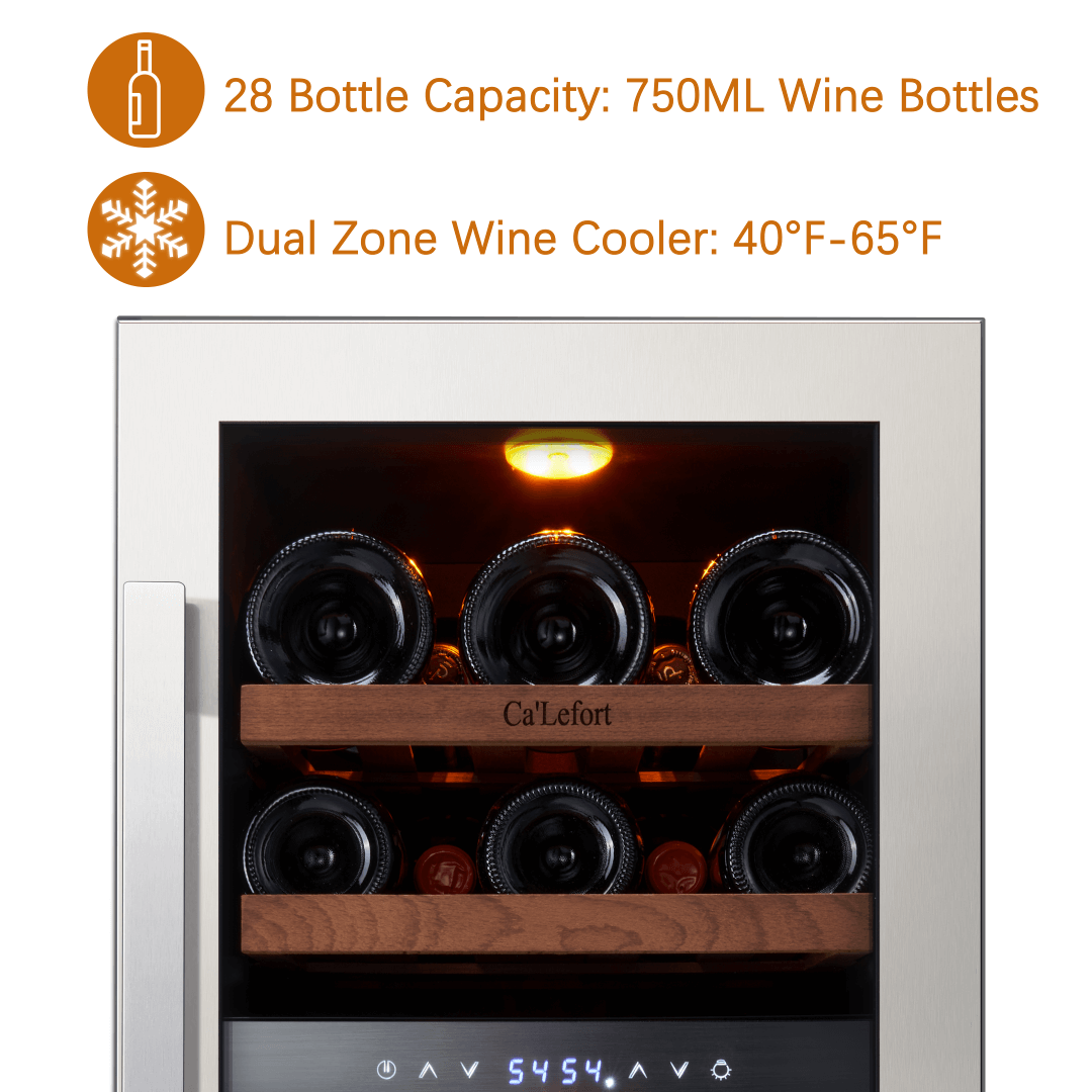 Réfrigérateur à vin et à boissons 30'', encastré et autonome